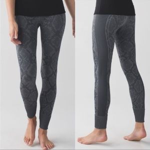 Lululemon Ebb To Street Snakeskin Pant Legging